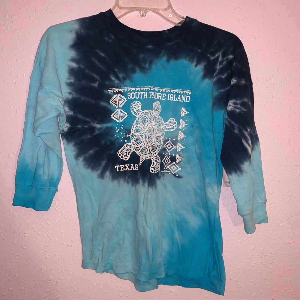 Kids large tie dye Galveston shirt